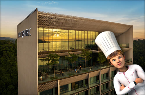 Unjuran meja 3D – Le Petit Chef di atas pinggan